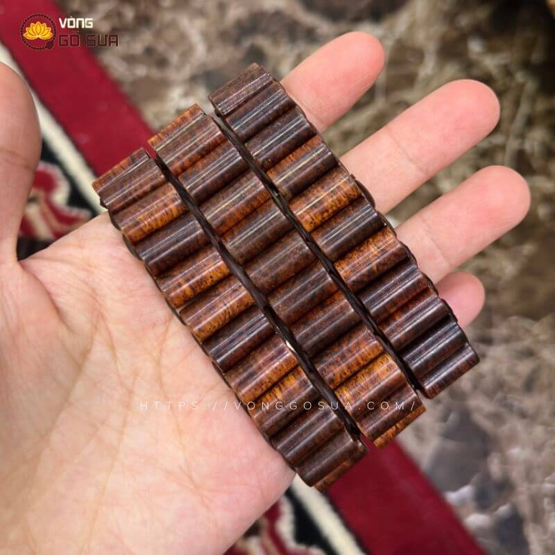 Vòng tay gỗ sưa đỏ Hà Nội giá bao nhiêu? Địa chỉ mua ở đâu an tâm? 6 Lách Tay Gỗ Sưa Đỏ Quảng Bình 8ly