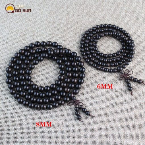 Chuỗi Vòng Gỗ Mun Sừng Đen 108 Hạt 6ly - 8ly 6 Vong Go Mun Sung 108 Hat 6ly 8ly 2