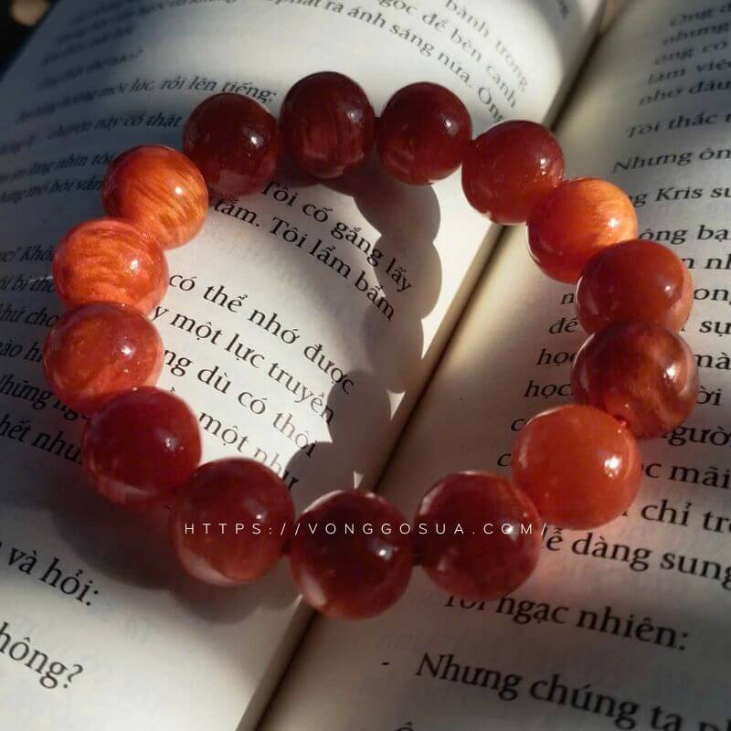 Vòng gỗ huyết long 14ly thấu quang 100% Cực VIP Vòng gỗ huyết long 14ly thấu quang 100% Cực VIP
